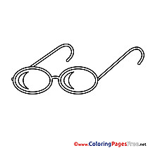 Glasses free printable Coloring Sheets