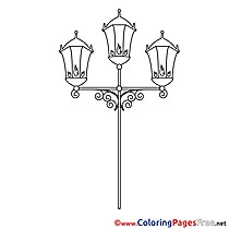 Lantern printable Coloring Pages for free
