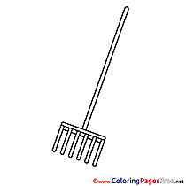 Rake Coloring Pages for free