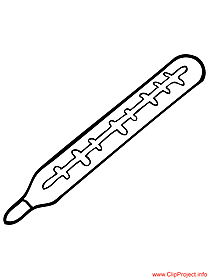 Thermometer picture to color