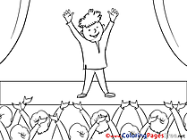 Applause for Children free Coloring Pages
