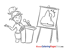 Presentation Colouring Page printable free