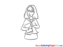 Secretary printable Coloring Sheets download