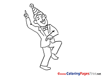 Amusement Man free printable Coloring Sheets