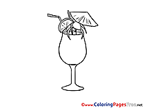 Cocktail Party printable Coloring Pages for free