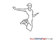 Hip-Hop Dance for Children Party free Coloring Pages