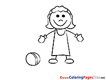 Ball Gym for free Coloring Pages download