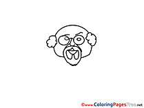 Children Coloring Pages free Grandfather