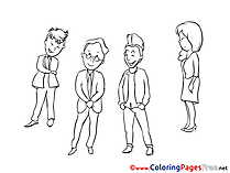 Colleagues download printable Coloring Pages