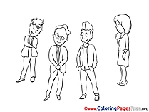 Colleagues download printable Coloring Pages