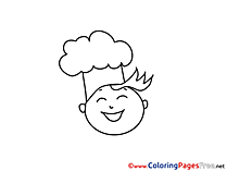 Cook for Kids printable Colouring Page