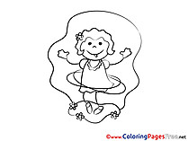 Dancing download Colouring Sheet free