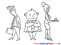 Director Children download Colouring Page