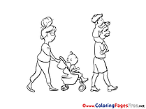 Family Coloring Pages for free