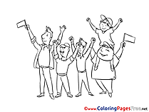 Festival Colouring Page printable free