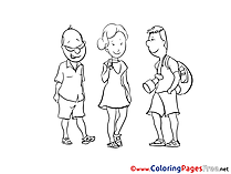 Friends Colouring Sheet download free