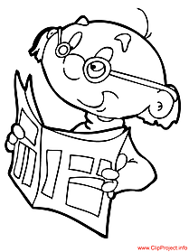 Grandfather coloring page for free