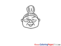 Grandmother free printable Coloring Sheets