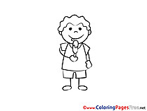 Ice-Cream for Kids printable Colouring Page