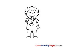 Ice-Cream for Kids printable Colouring Page