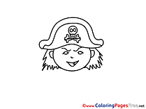 Pirate Children download Colouring Page