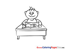 Pupil Coloring Pages for free School
