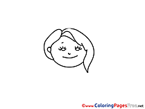 Smile for Kids printable Colouring Page