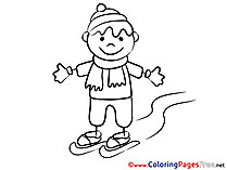 Sport Winter printable Coloring Sheets download