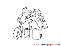 Vacation Coloring Sheets download free