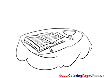 Bible Kids Christening Coloring Pages