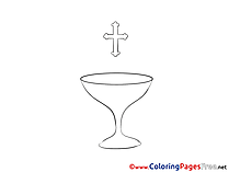 Cup Christening free Coloring Pages