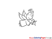 Download Christening Angel Coloring Pages