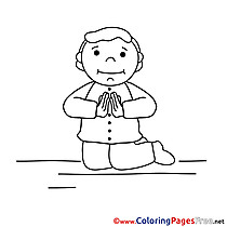 Children Communion Colouring Page