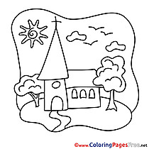 Church Communion Coloring Pages download