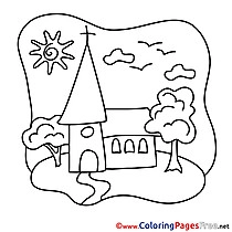 Church Communion Coloring Pages download