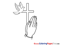 Communion free Coloring Pages