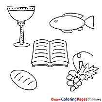 Communion coloring pages