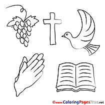 Holiday Communion free Coloring Pages