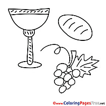 Religion Colouring Page Communion free