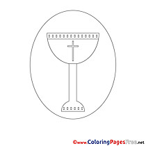 Wine Coloring Pages Communion