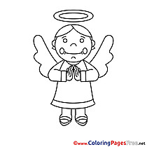 Angel Coloring Pages Confirmation