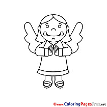 Angel printable Confirmation Coloring Sheets