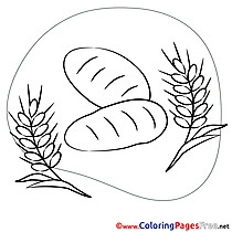 Bread Colouring Page Confirmation free