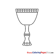 Cup Colouring Page Confirmation free