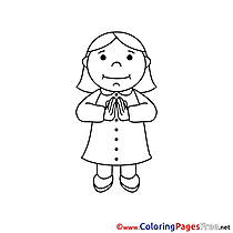 Woman printable Coloring Pages Confirmation