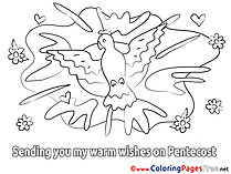 Holiday Colouring Sheet download Pentecost