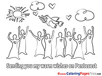 Holiday download Pentecost Coloring Pages