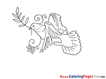 Olive Branch Pentecost Coloring Pages free