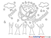 People printable Pentecost Coloring Sheets