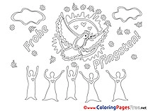 People printable Pentecost Coloring Sheets